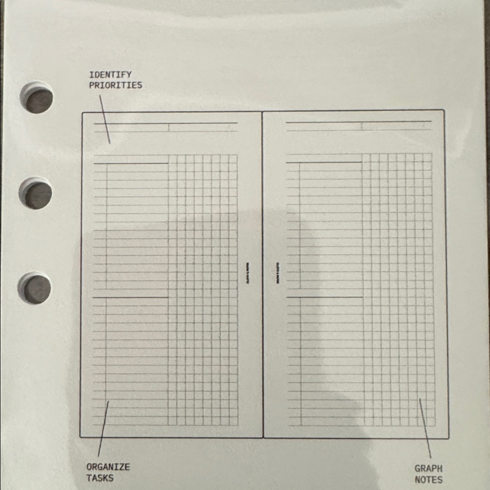 🏷️ NWT Cloth & Paper Daily Work Flow Insert | Personal size - Picture 3 of 4